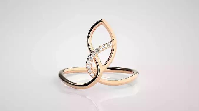 Ultra light wt Women Ring 3dm stl renders details 
