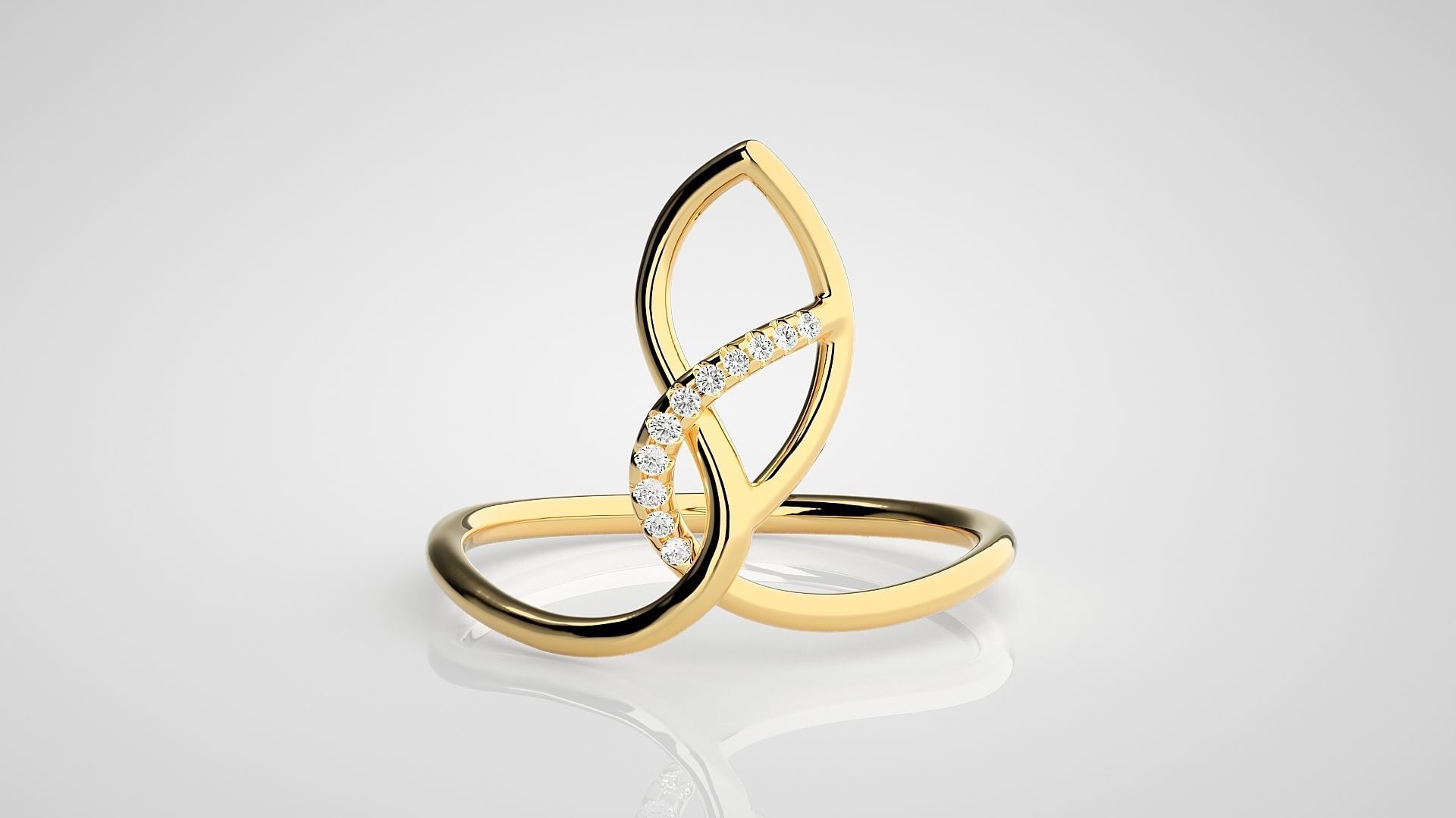 Ultra light wt Women Ring 3dm stl renders details  3D print model_7