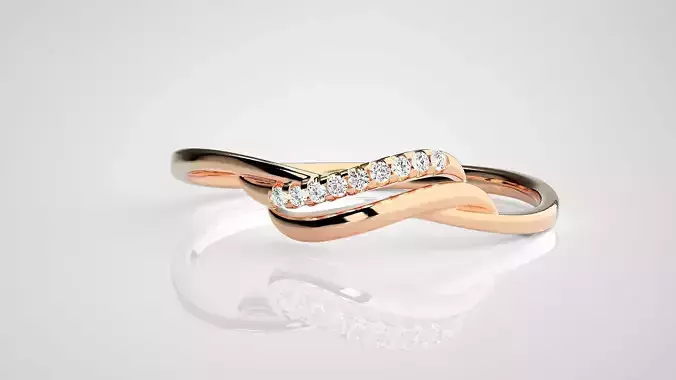 Ultra light wt Women Ring 3dm stl renders details 