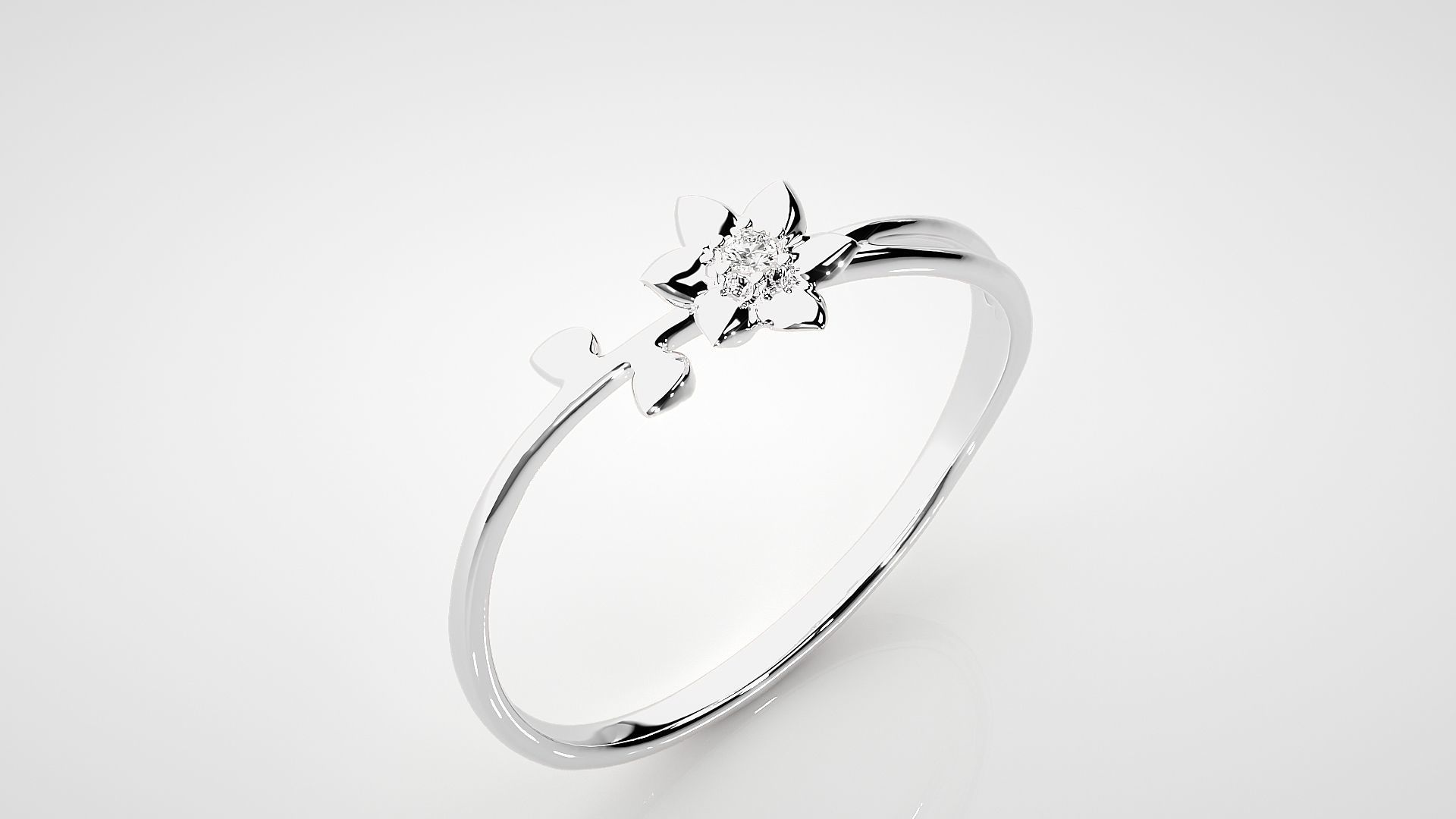 Ultra light wt Women Ring 3dm stl renders details  3D print model_7