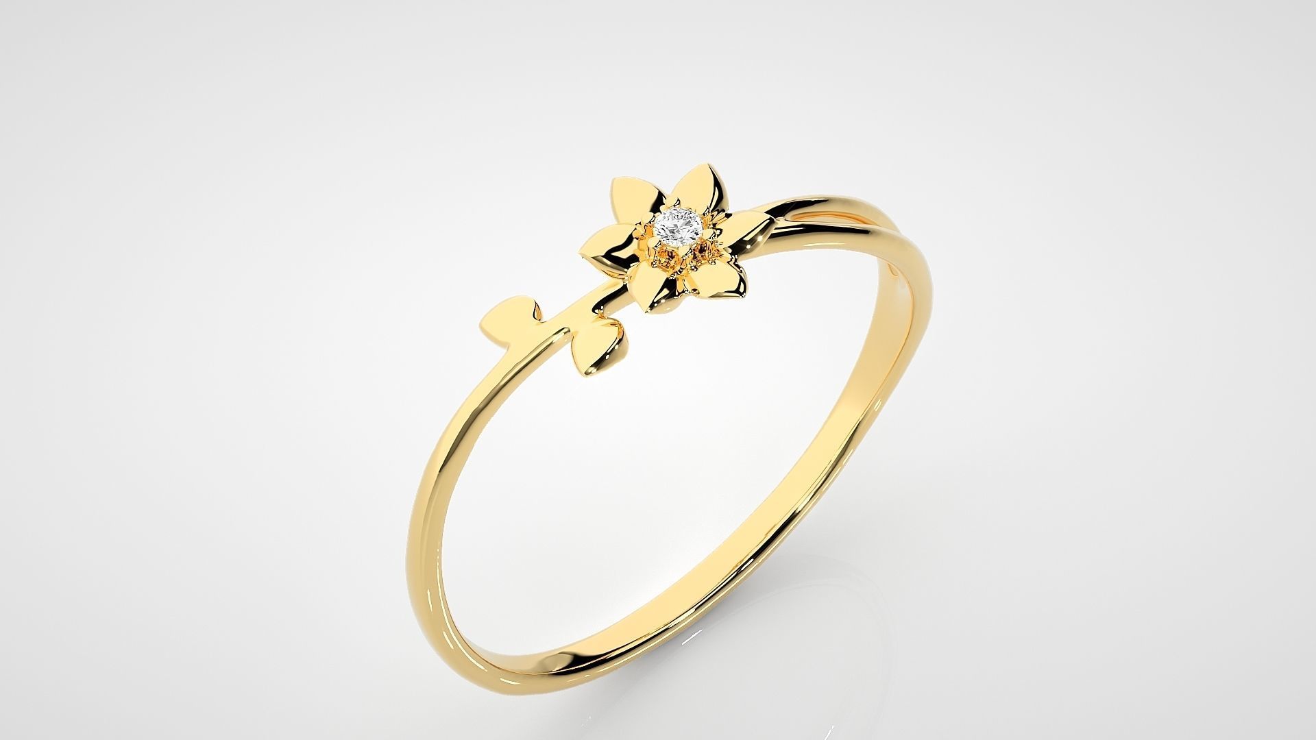 Ultra light wt Women Ring 3dm stl renders details  3D print model_10