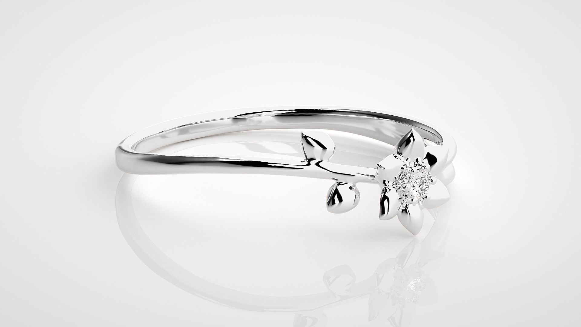 Ultra light wt Women Ring 3dm stl renders details  3D print model_6