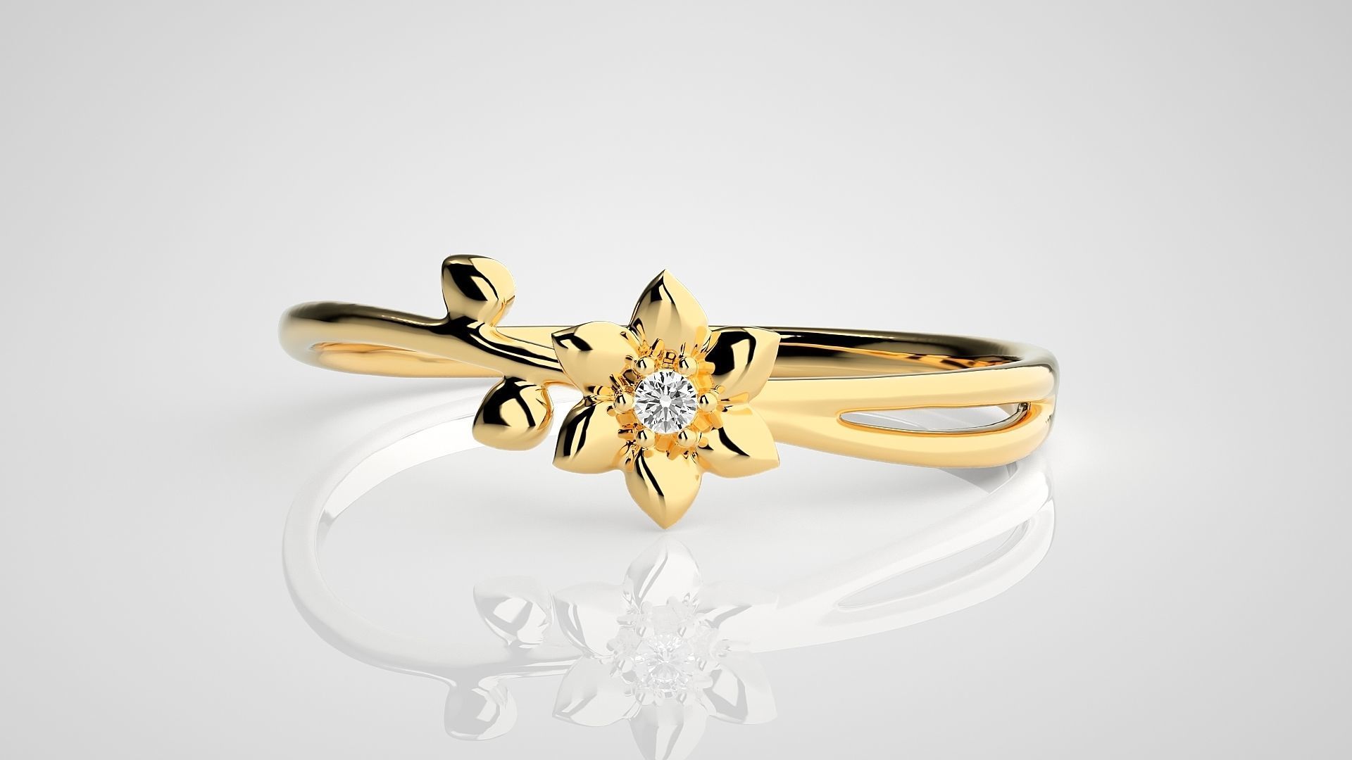 Ultra light wt Women Ring 3dm stl renders details  3D print model_8