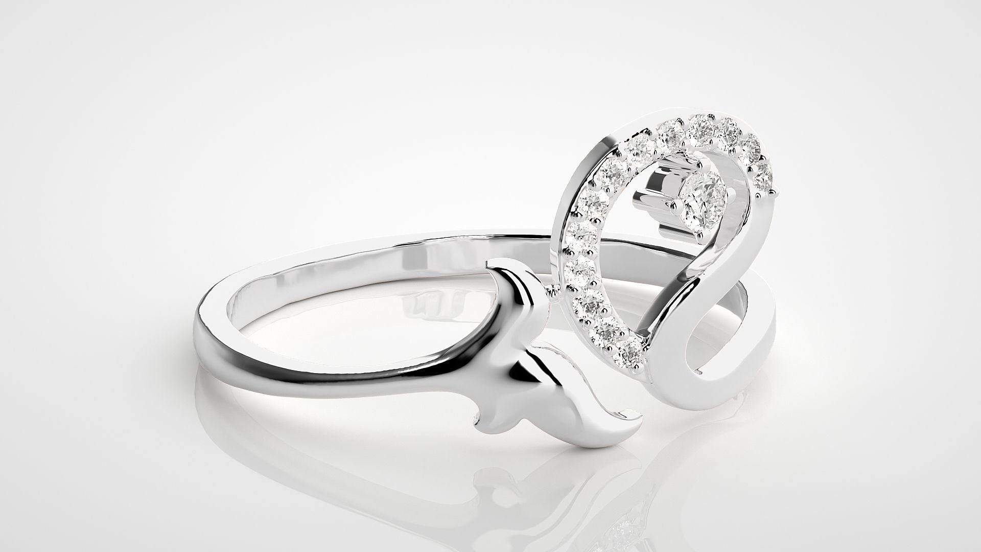 Ultra light wt Women Ring 3dm stl renders details 3D print model_5
