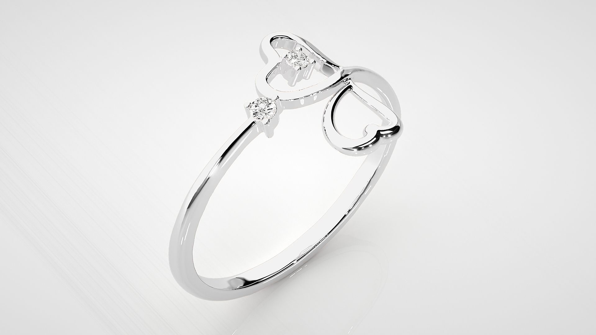 Ultra light wt Women Ring 3dm stl renders details 3D print model_5