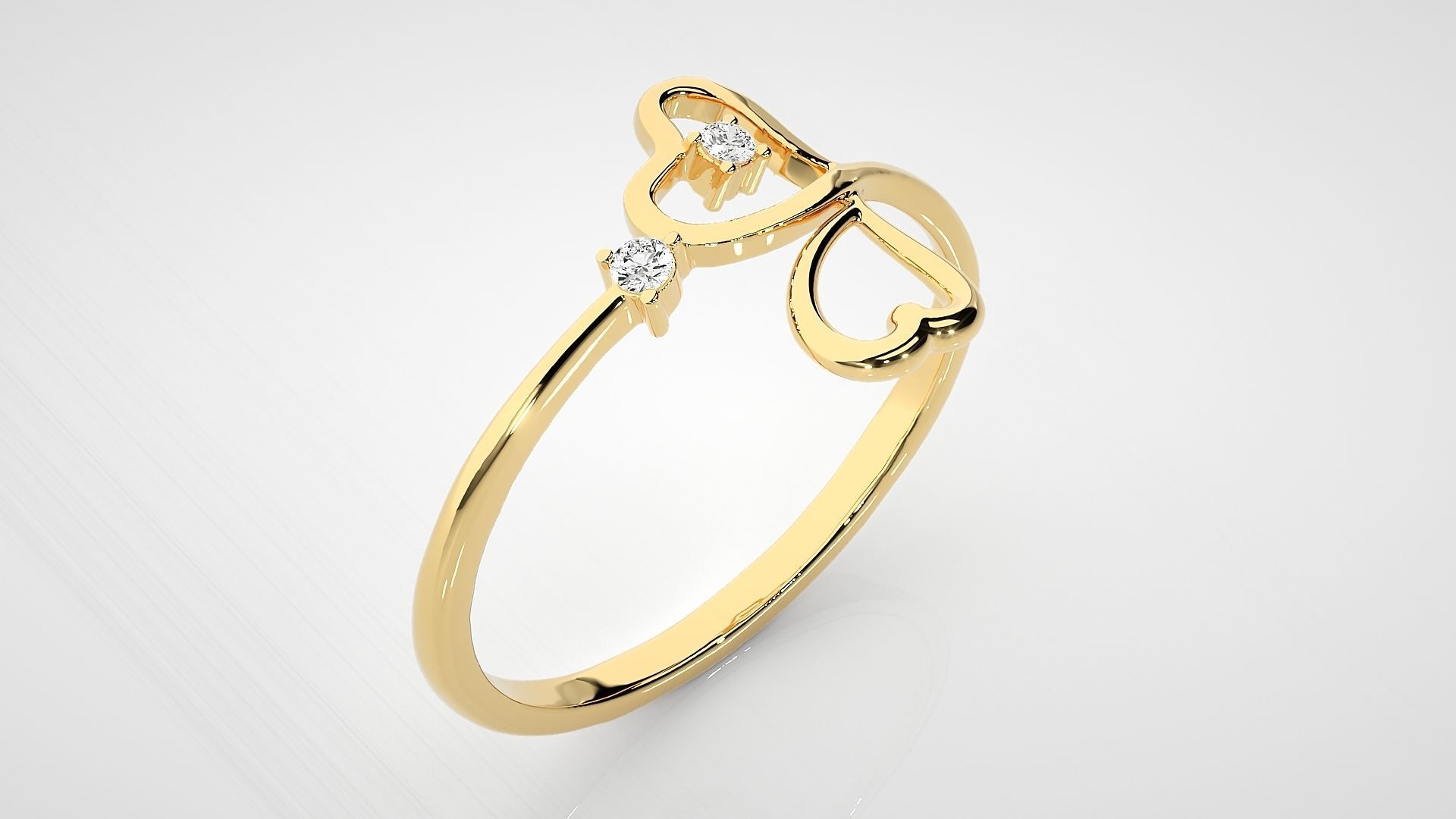 Ultra light wt Women Ring 3dm stl renders details 3D print model_10