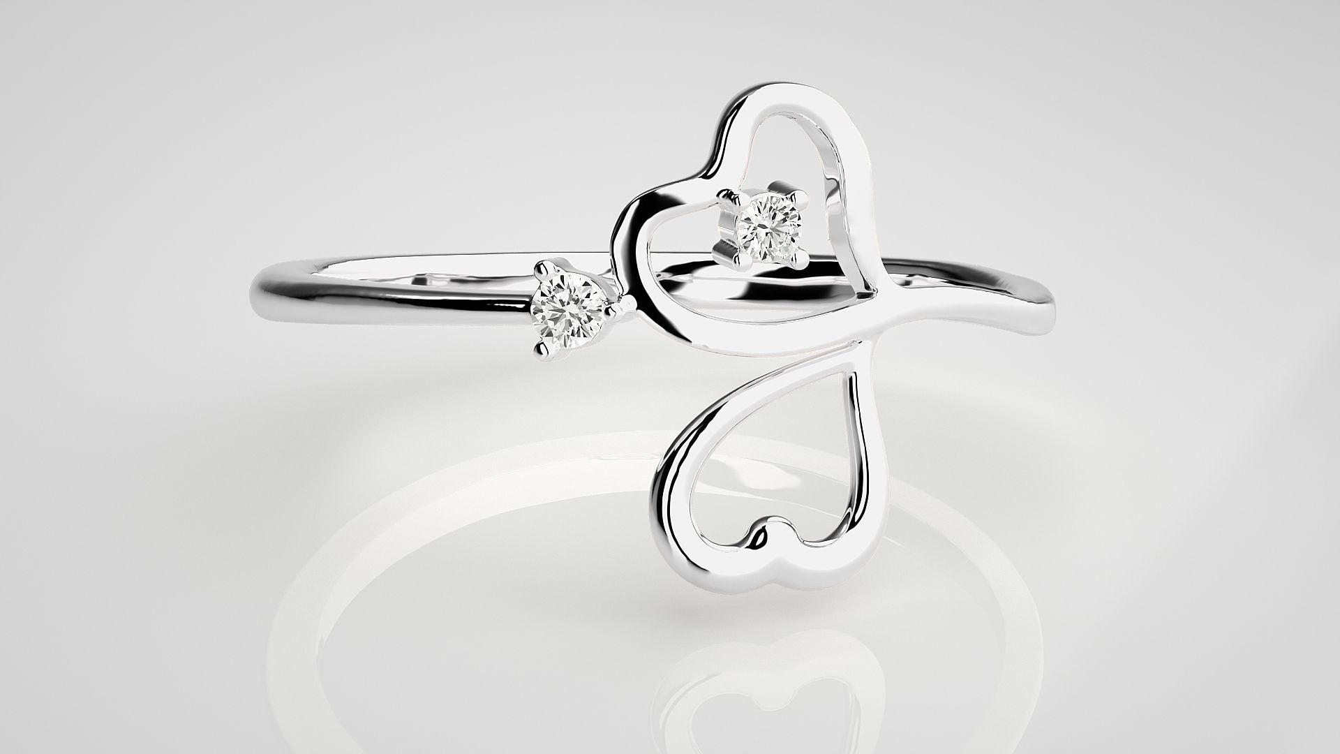 Ultra light wt Women Ring 3dm stl renders details 3D print model_3