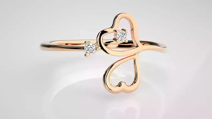 Ultra light wt Women Ring 3dm stl renders details 