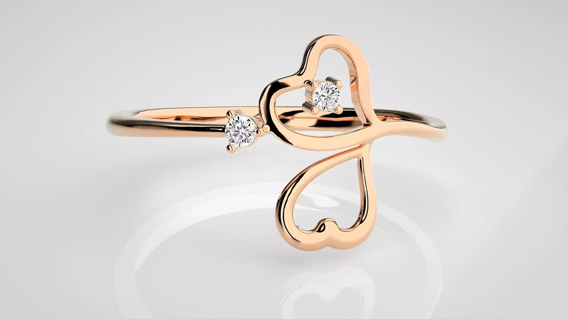 Ultra light wt Women Ring 3dm stl renders details 3D print model_0