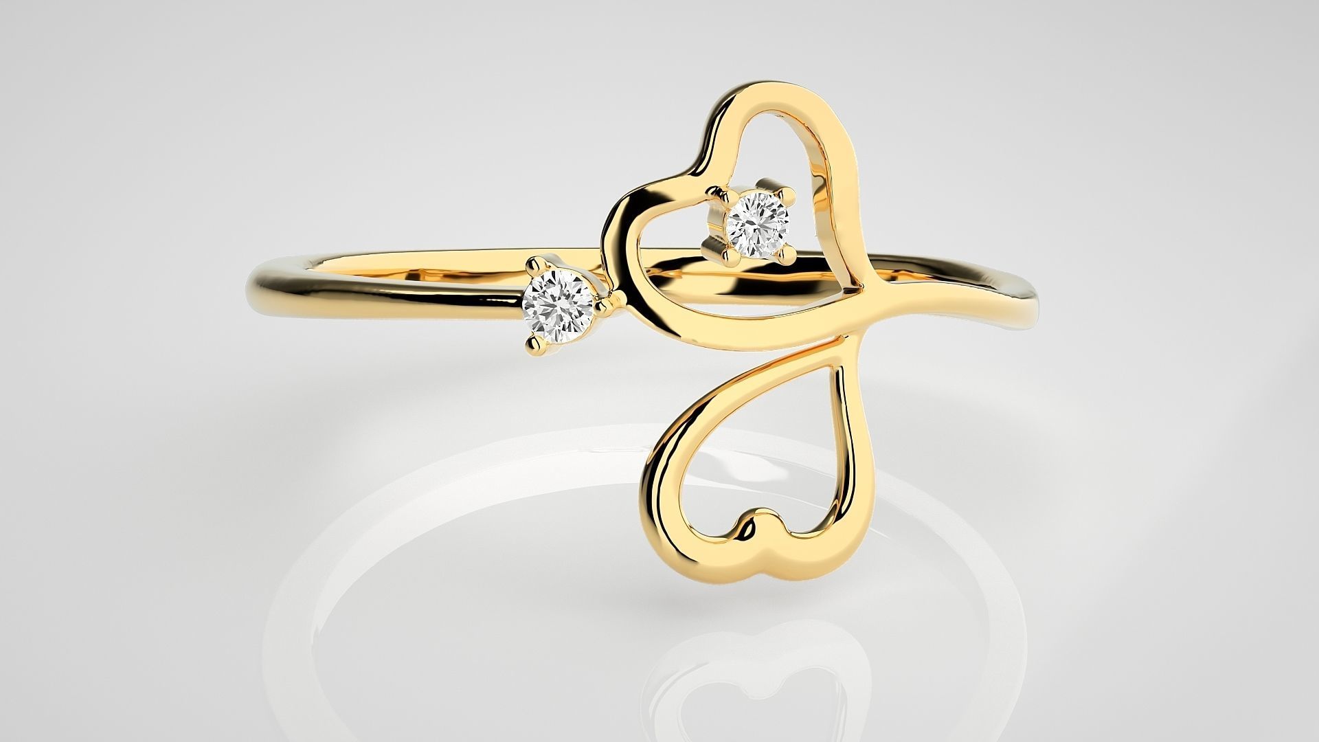 Ultra light wt Women Ring 3dm stl renders details 3D print model_6