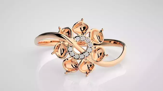 Ultra light wt Women Ring 3dm stl renders details 