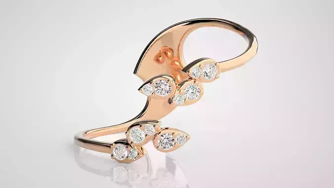 Ultra light wt Women Ring 3dm stl renders details 