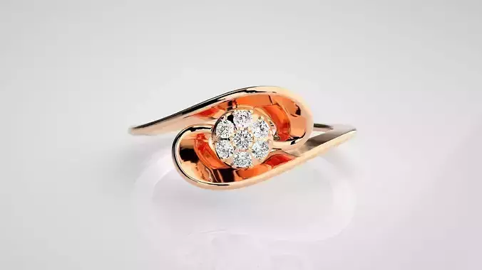 Ultra light wt Women Ring 3dm stl renders details  3D print model