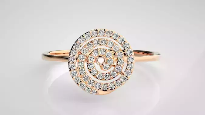 Ultra light wt Women Ring 3dm stl renders details 