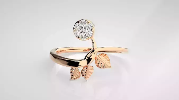 Ultra light wt Women Ring 3dm stl renders details  3D print model