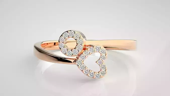 Ultra light wt Women Ring 3dm stl renders details 