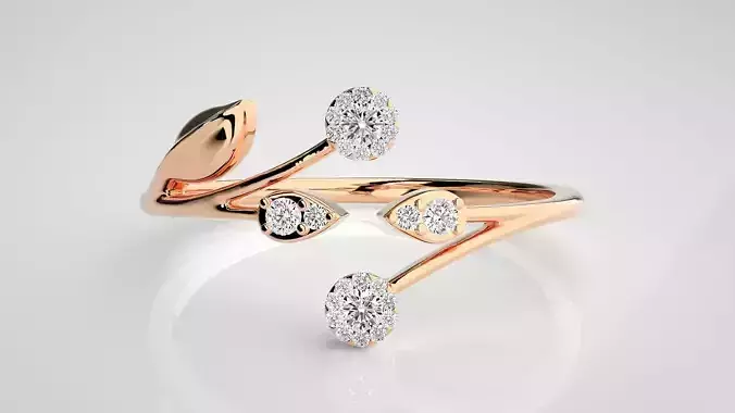 Ultra light wt Women Ring 3dm stl renders details 