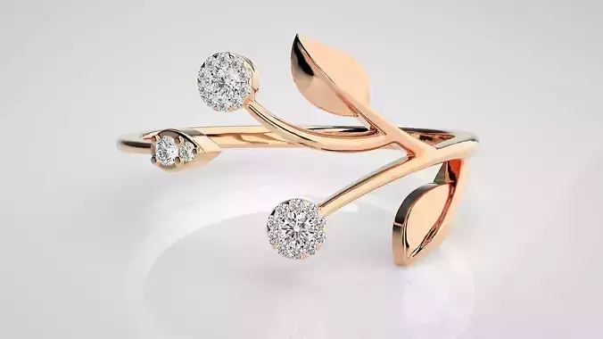 Ultra light wt Women Ring 3dm stl renders details 