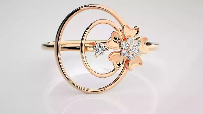 Ultra light wt Women Ring 3dm stl renders details  3D print model