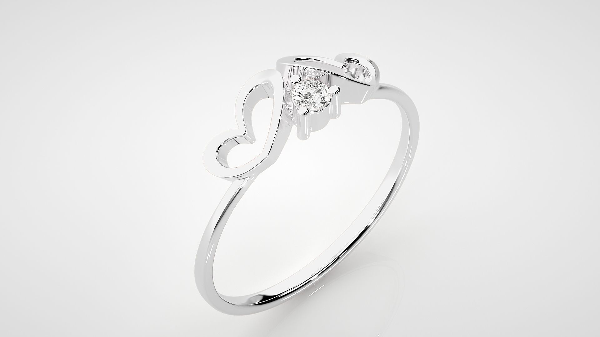 Ultra light wt Women Ring 3dm stl renders details 3D print model_6