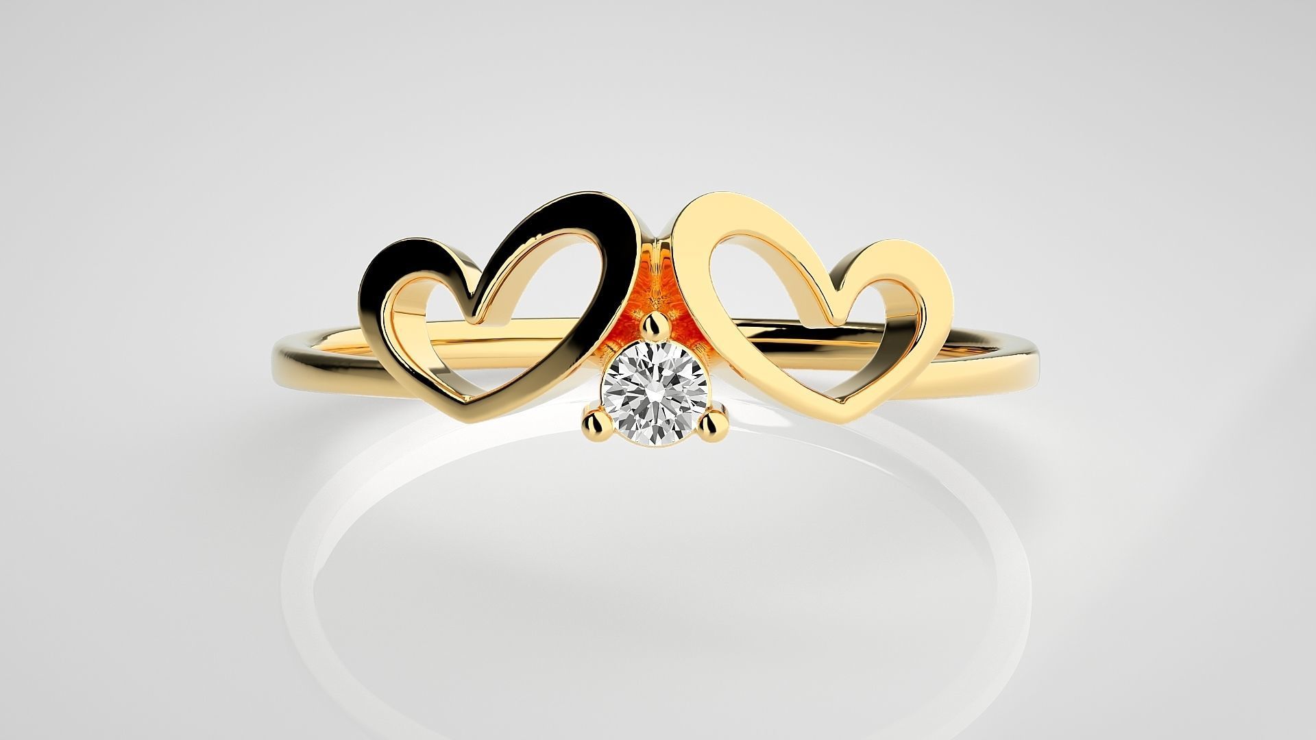 Ultra light wt Women Ring 3dm stl renders details 3D print model_7