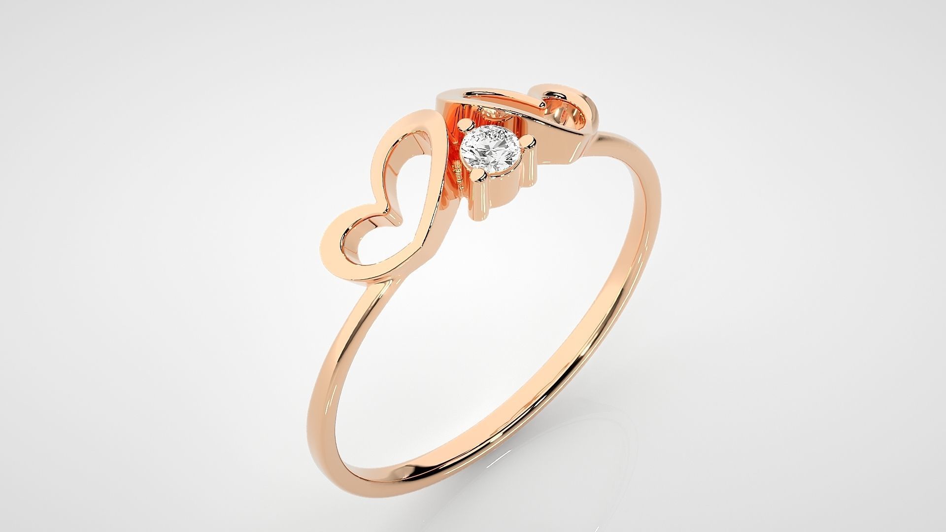 Ultra light wt Women Ring 3dm stl renders details 3D print model_2