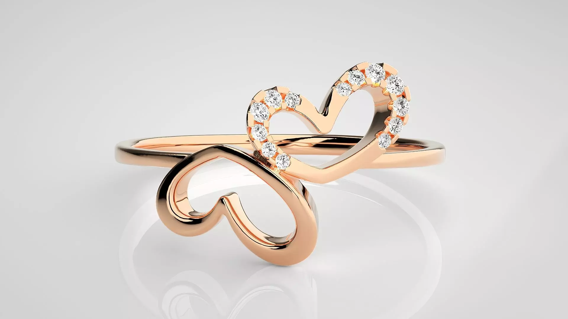 Ultra light wt Women Ring 3dm stl renders details 3D print model_0