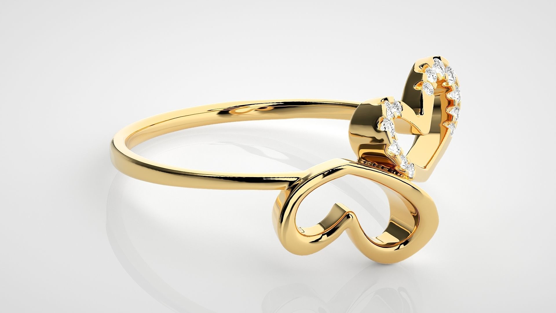 Ultra light wt Women Ring 3dm stl renders details 3D print model_8