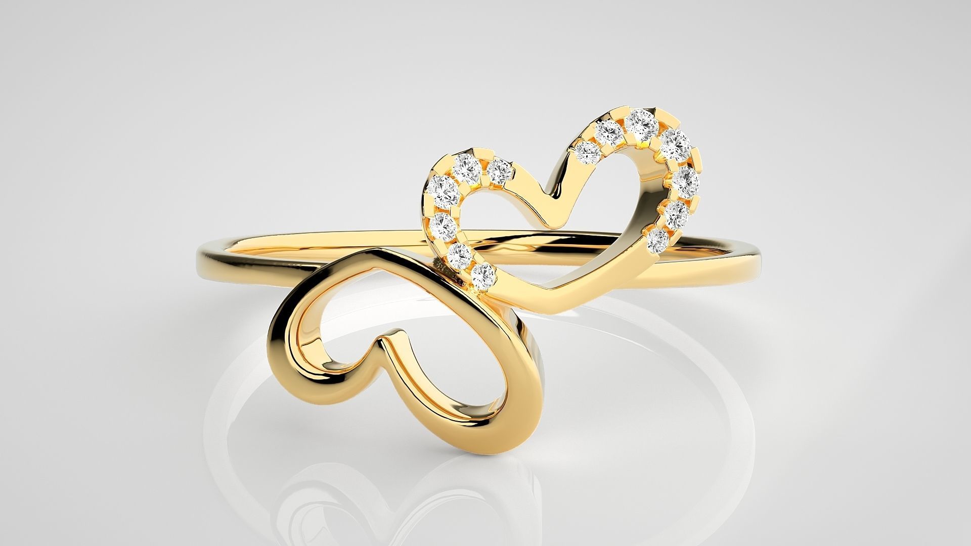 Ultra light wt Women Ring 3dm stl renders details 3D print model_7