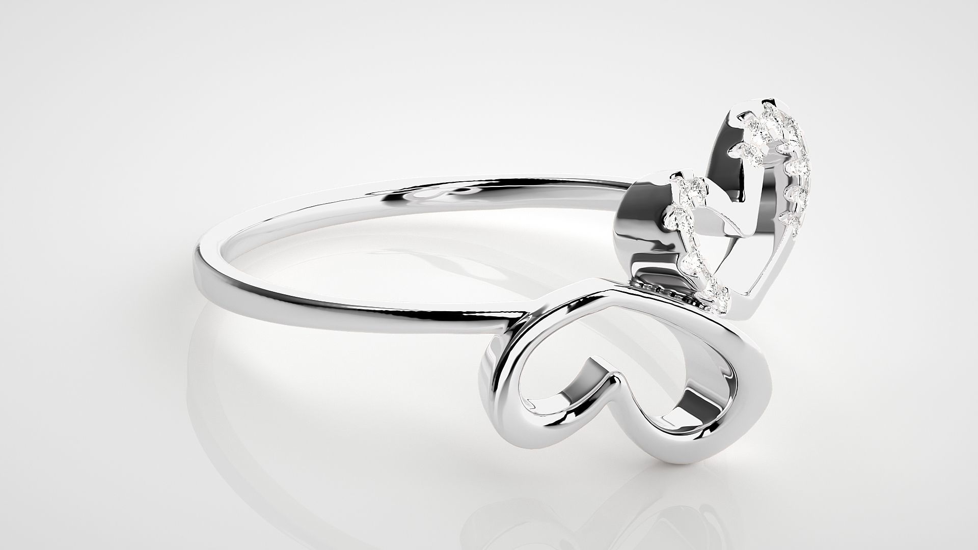 Ultra light wt Women Ring 3dm stl renders details 3D print model_5