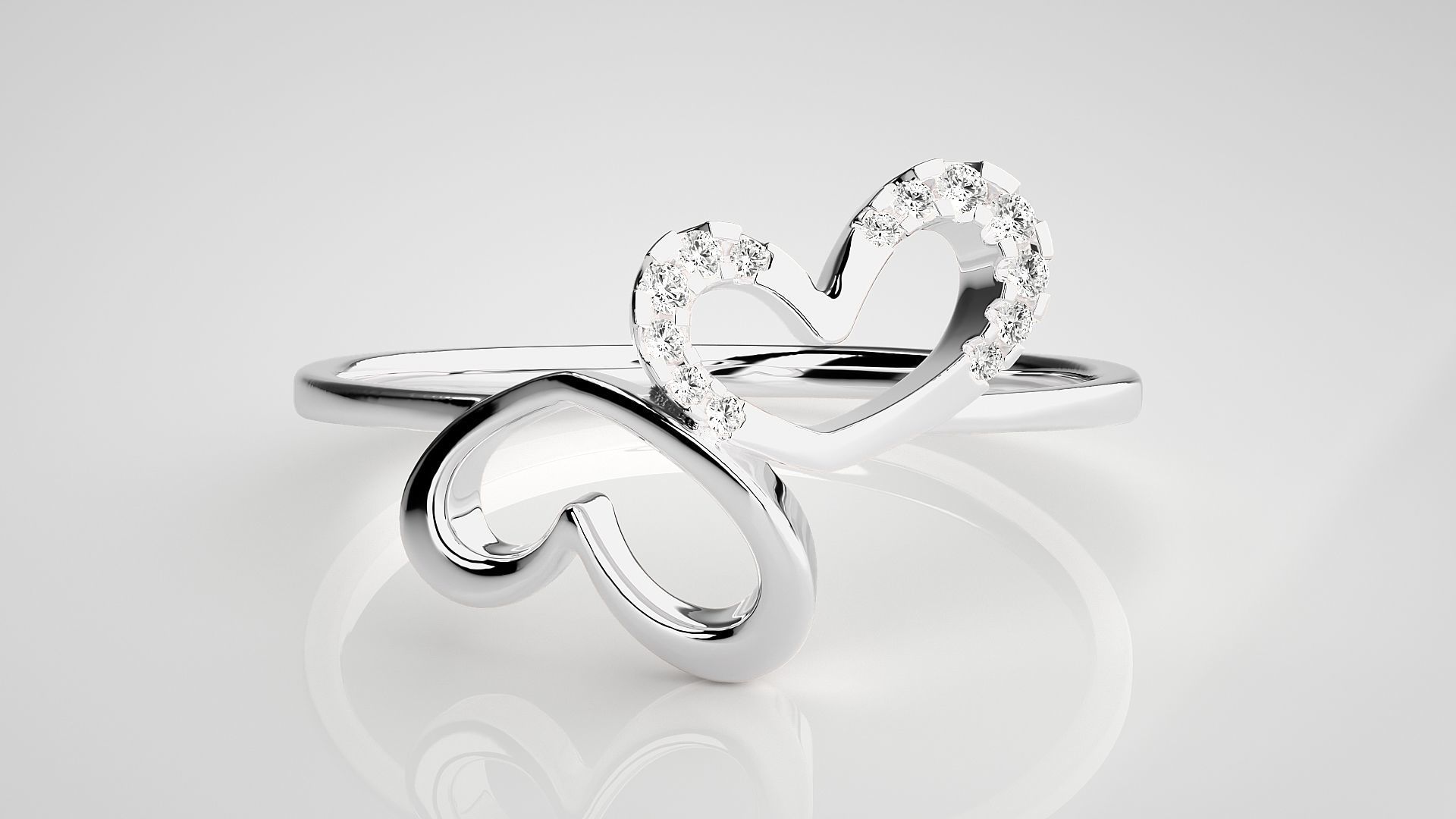 Ultra light wt Women Ring 3dm stl renders details 3D print model_3