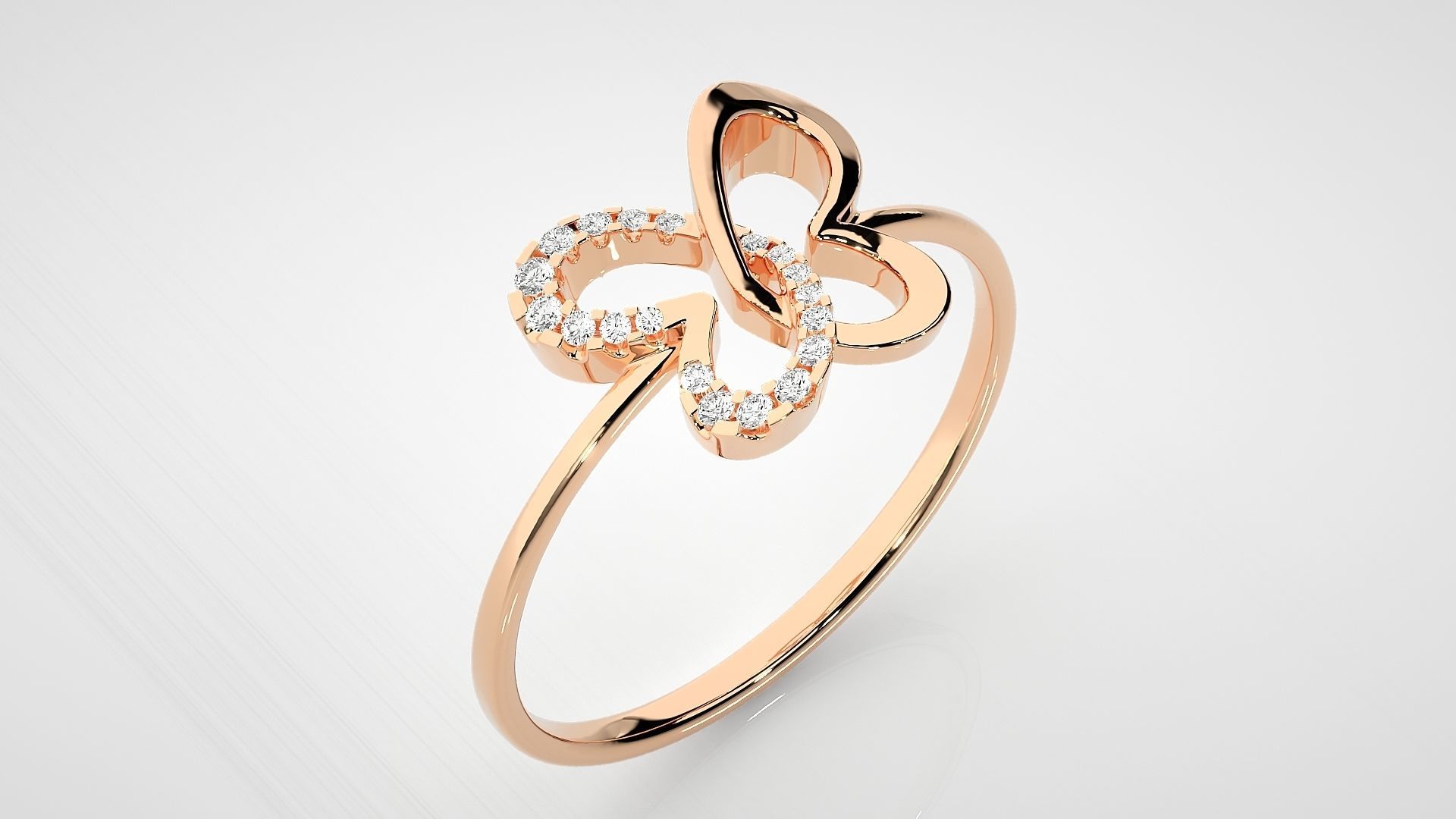 Ultra light wt Women Ring 3dm stl renders details 3D print model_2