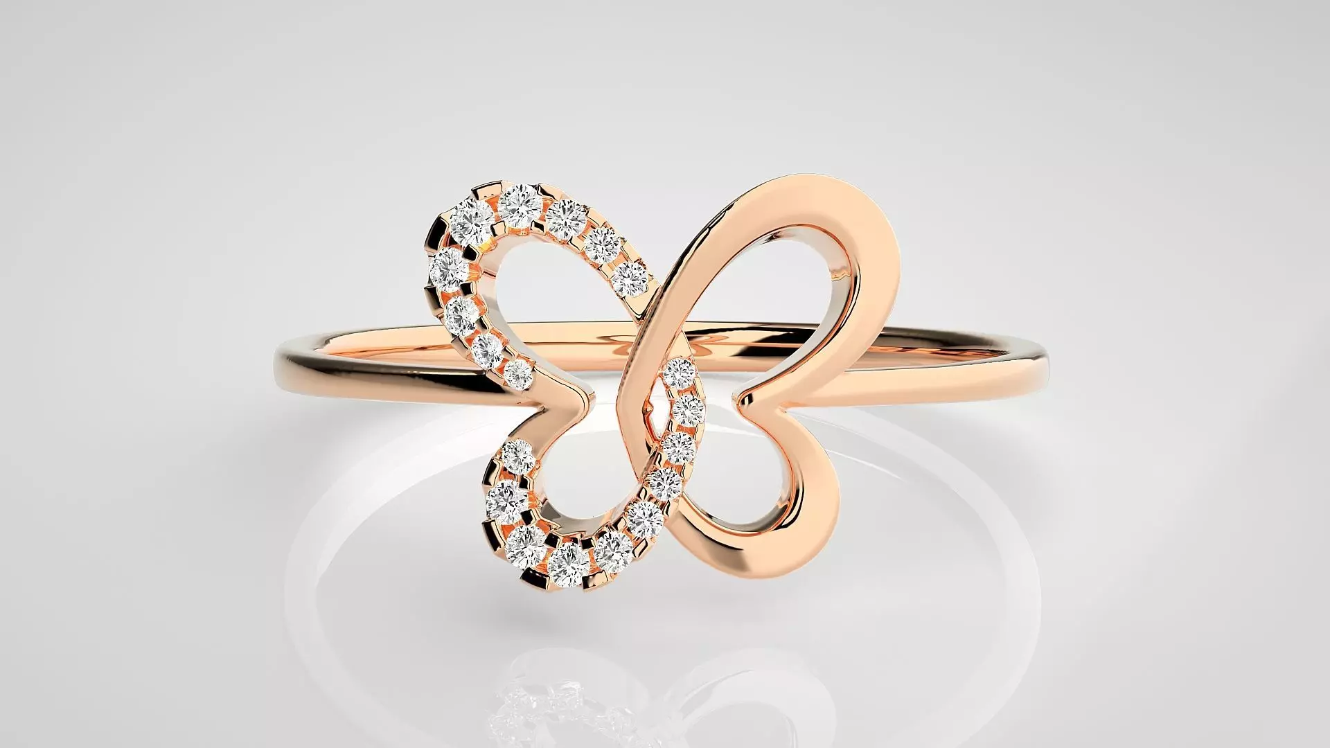 Ultra light wt Women Ring 3dm stl renders details 3D print model_0