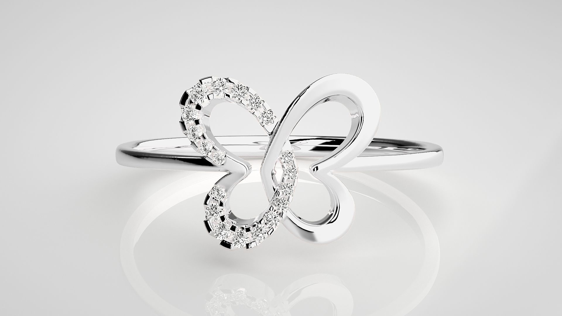 Ultra light wt Women Ring 3dm stl renders details 3D print model_4