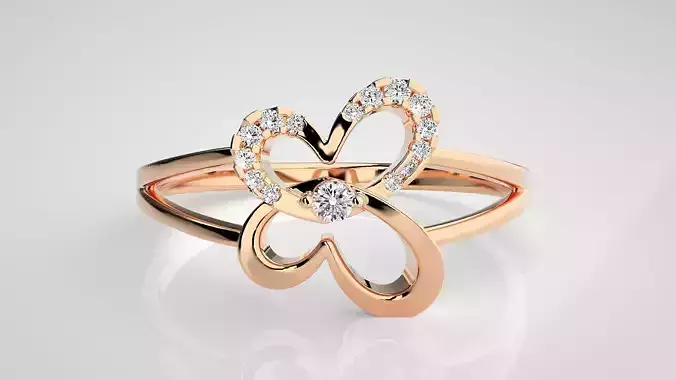 Ultra light wt Women Ring 3dm stl renders details 