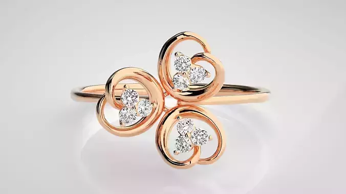 Ultra light wt Women Ring 3dm stl renders details  3D print model