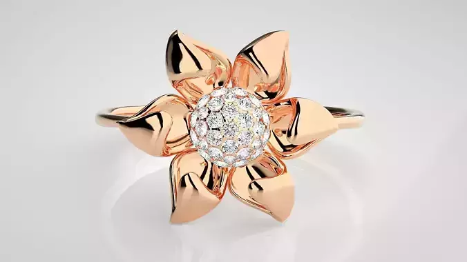 Ultra light wt Women Ring 3dm stl renders details  3D print model