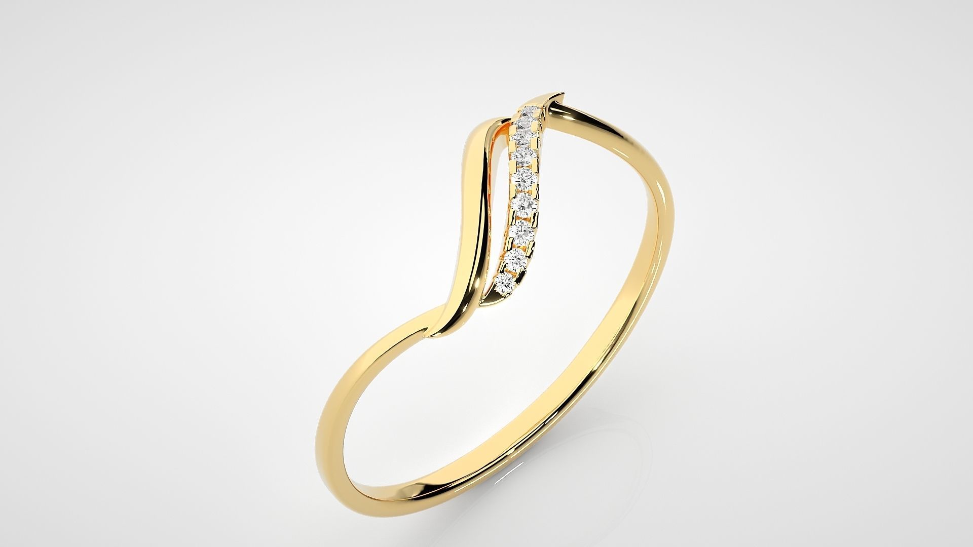 Ultra light wt Women Ring 3dm stl renders details  3D print model_9
