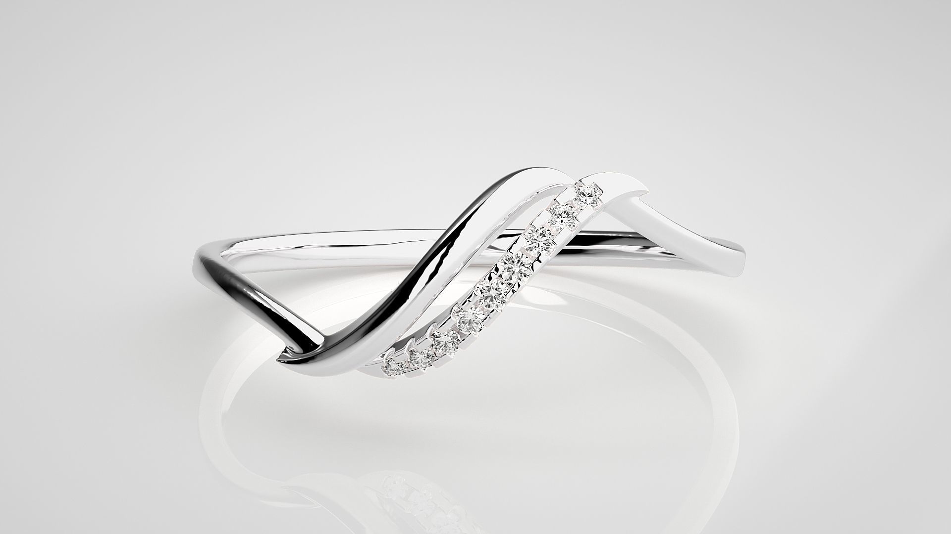 Ultra light wt Women Ring 3dm stl renders details  3D print model_4