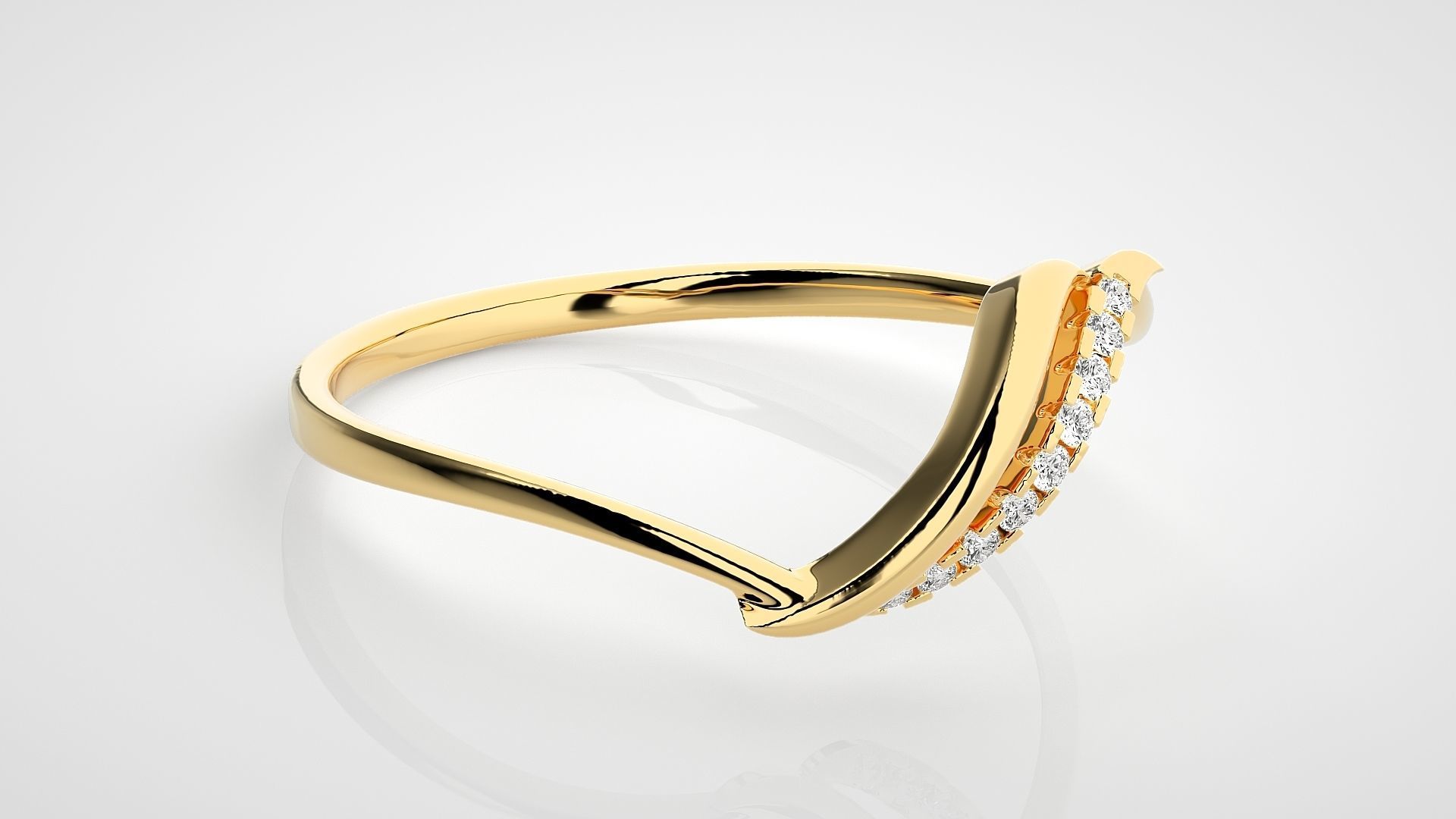 Ultra light wt Women Ring 3dm stl renders details  3D print model_8