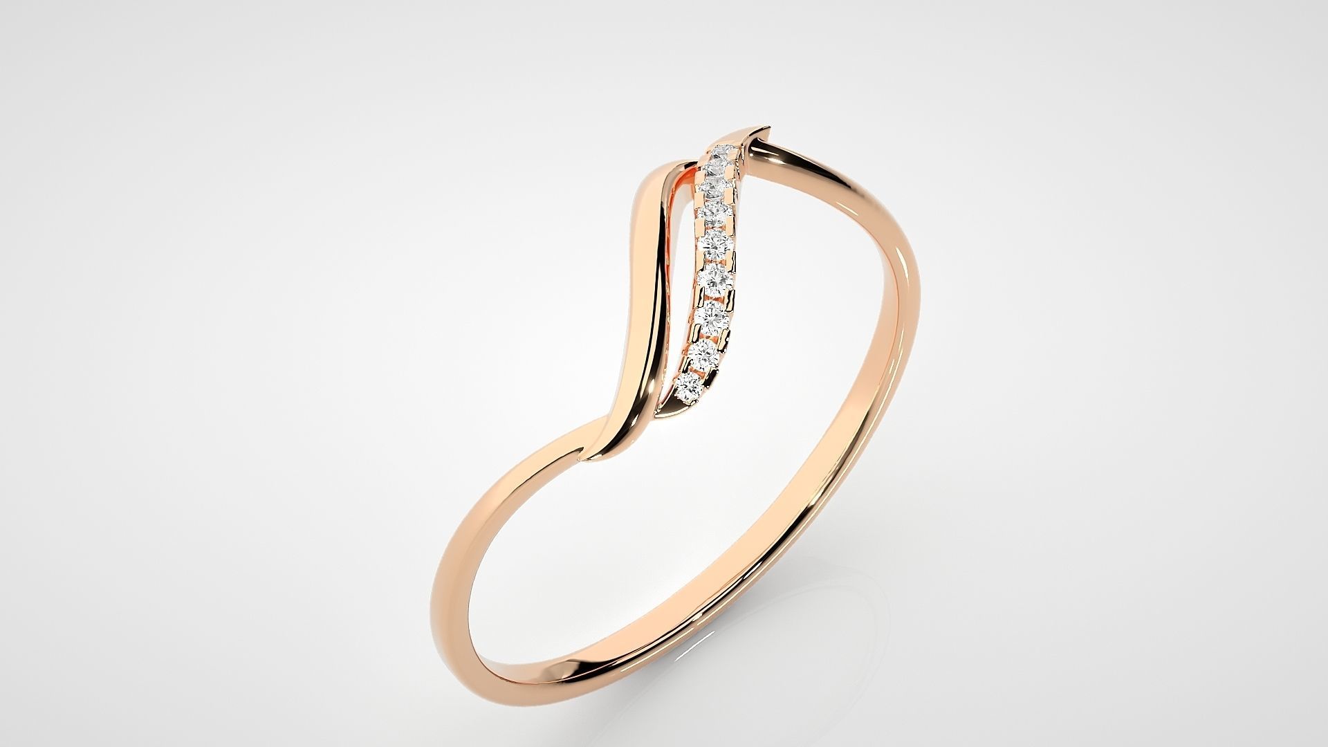 Ultra light wt Women Ring 3dm stl renders details  3D print model_2