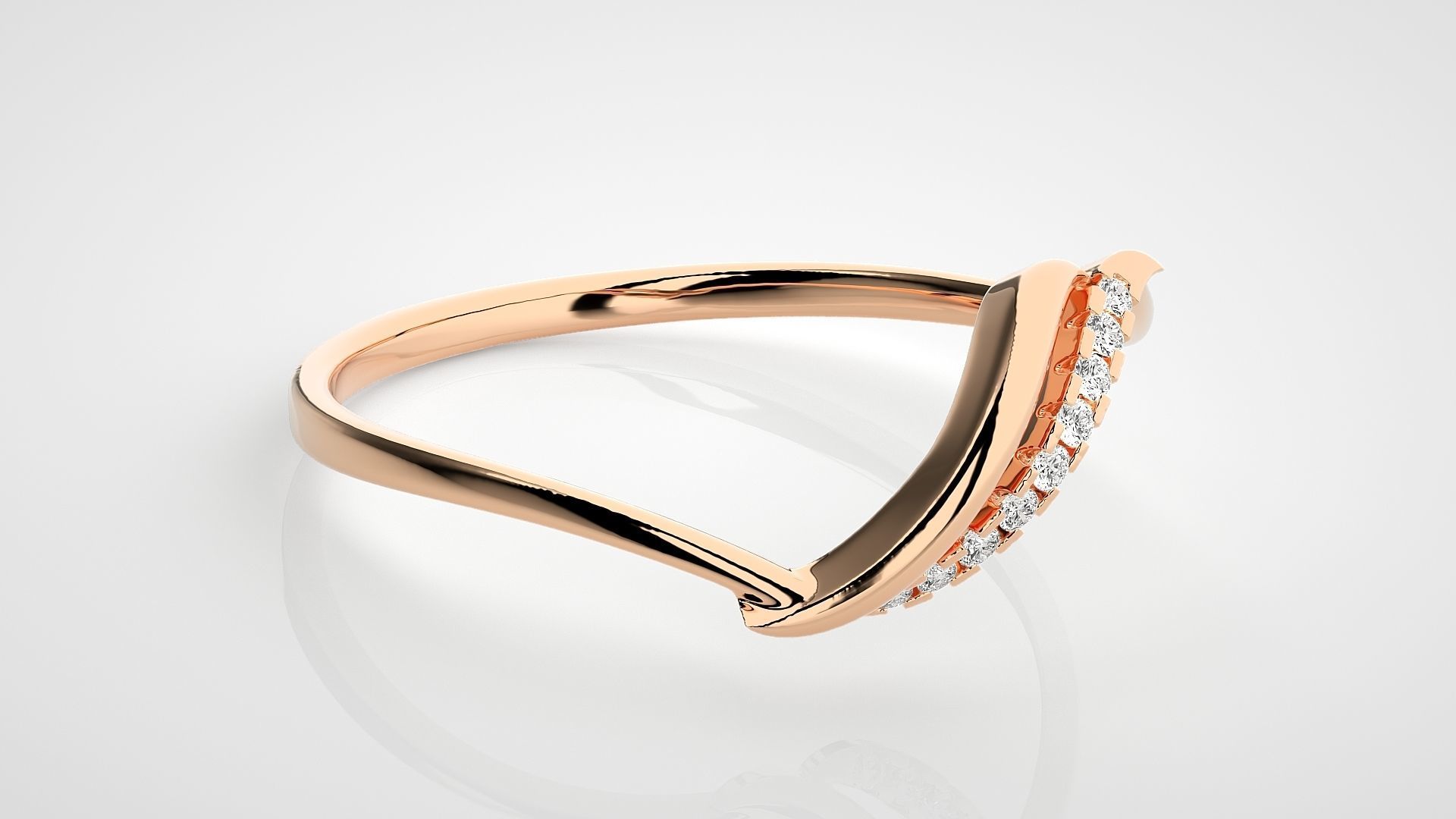 Ultra light wt Women Ring 3dm stl renders details  3D print model_1