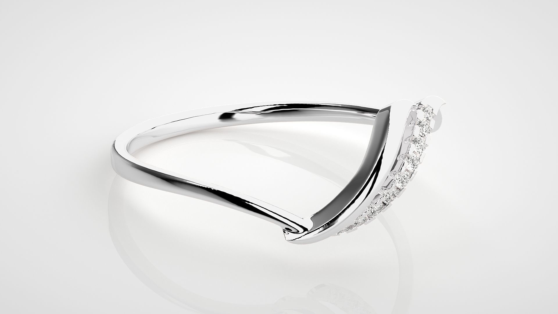 Ultra light wt Women Ring 3dm stl renders details  3D print model_5