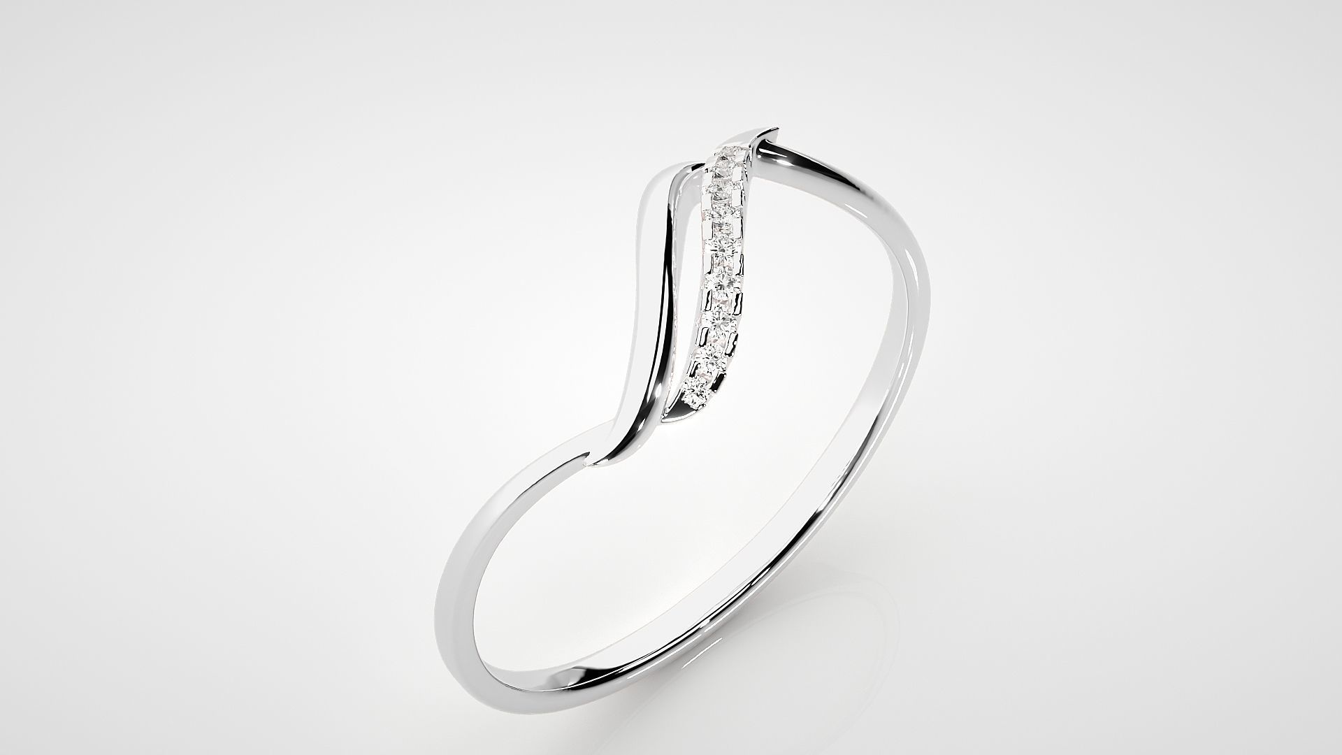 Ultra light wt Women Ring 3dm stl renders details  3D print model_6