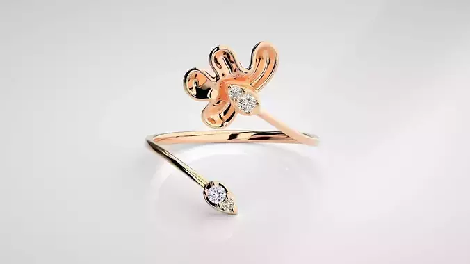 Ultra light wt Women Ring 3dm stl renders details  3D print model