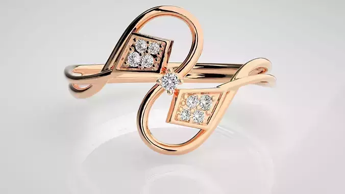 Ultra light wt Women Ring 3dm stl renders details  3D print model