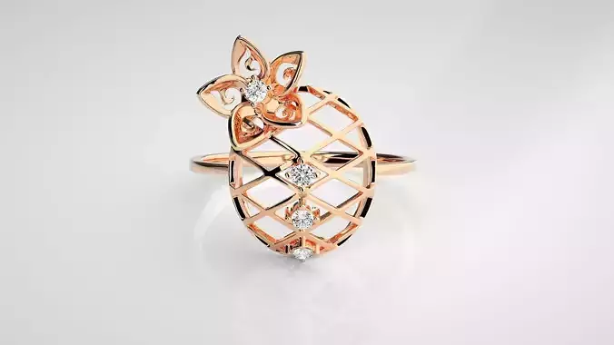 Ultra light wt Women Ring 3dm stl renders details  3D print model
