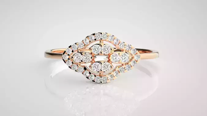 Ultra light wt Women Ring 3dm stl renders details 