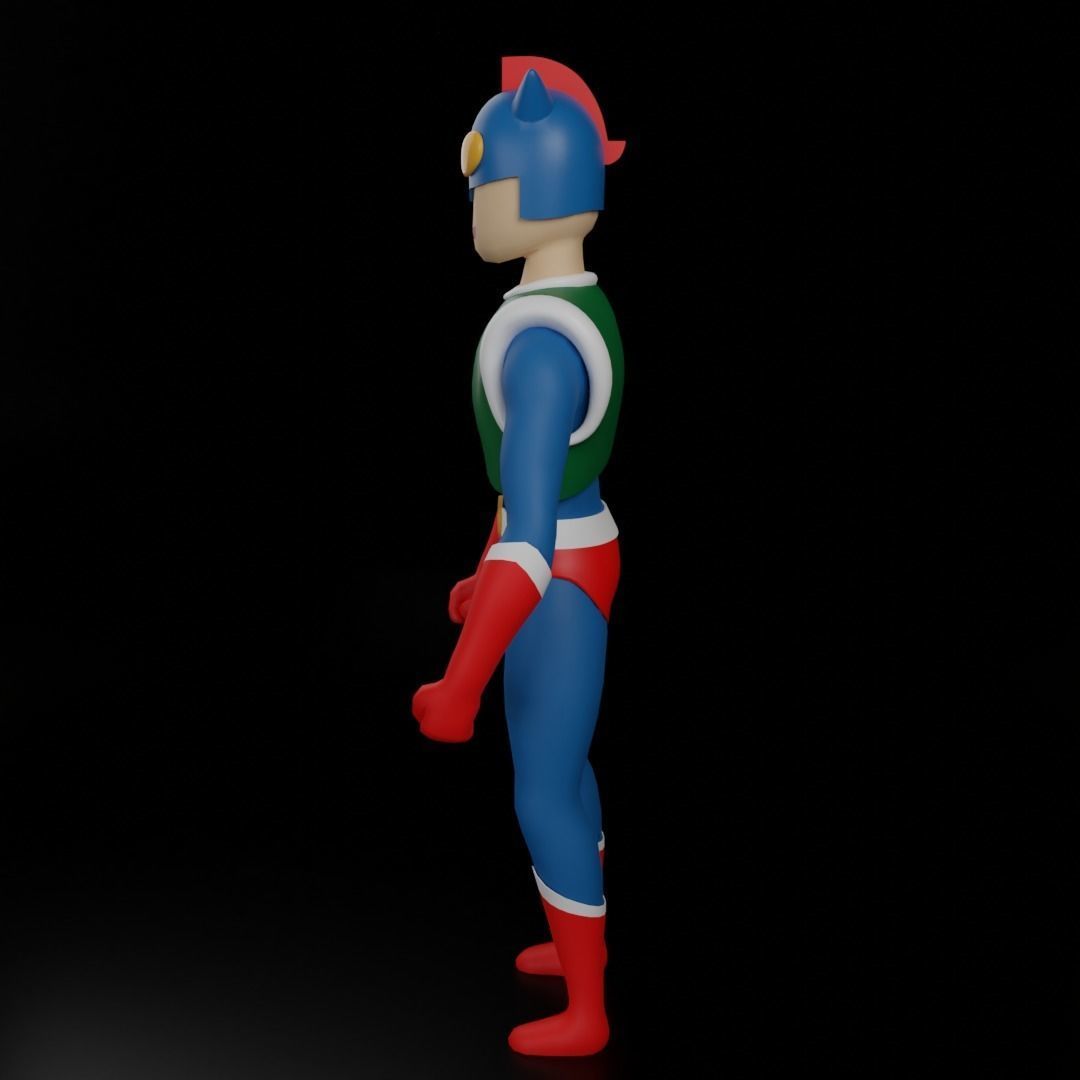 Action Kamen Low-poly 3D model_3