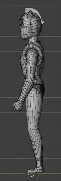 Action Kamen Low-poly 3D model_7